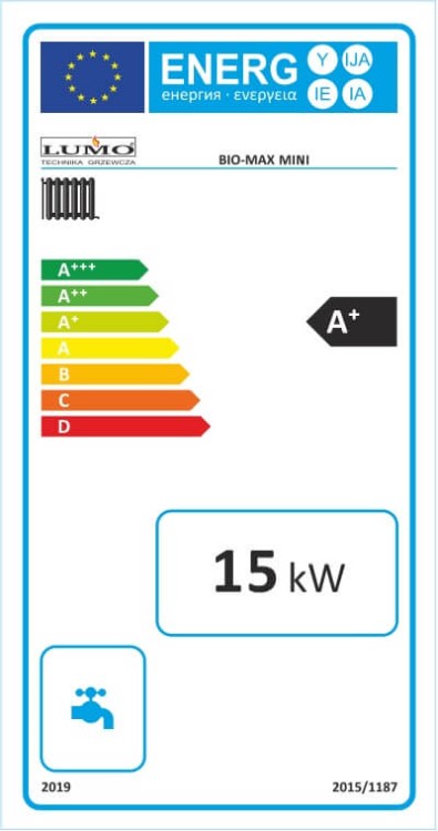 etykieta energetyczna bio max mini 15kw - No Limits Energy Łukasz Wolski