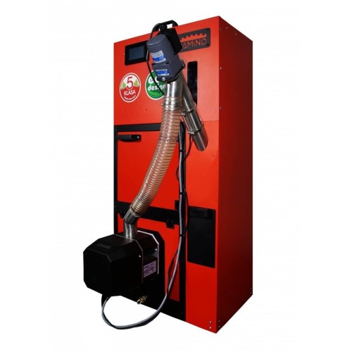Camino 4 Slim 10kw + ecoMAX 860 - żeliwny kocioł na pellet - No Limits Energy Łukasz Wolski