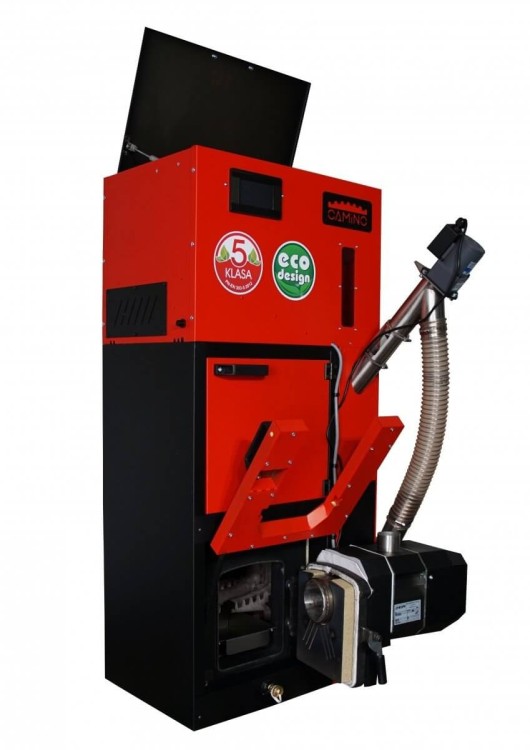 Camino 4 Slim 10kw + ecoMAX 860 - żeliwny kocioł na pellet - No Limits Energy Łukasz Wolski