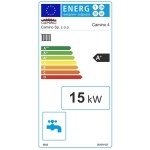 etykieta energetyzna Camino 4 Slim 15 KW- żeliwny kocioł + EcoMax 920 simTOUCH ST4 (ZAKRES MOCY 4-15 KW) - No Limits Energy Łukasz Wolski