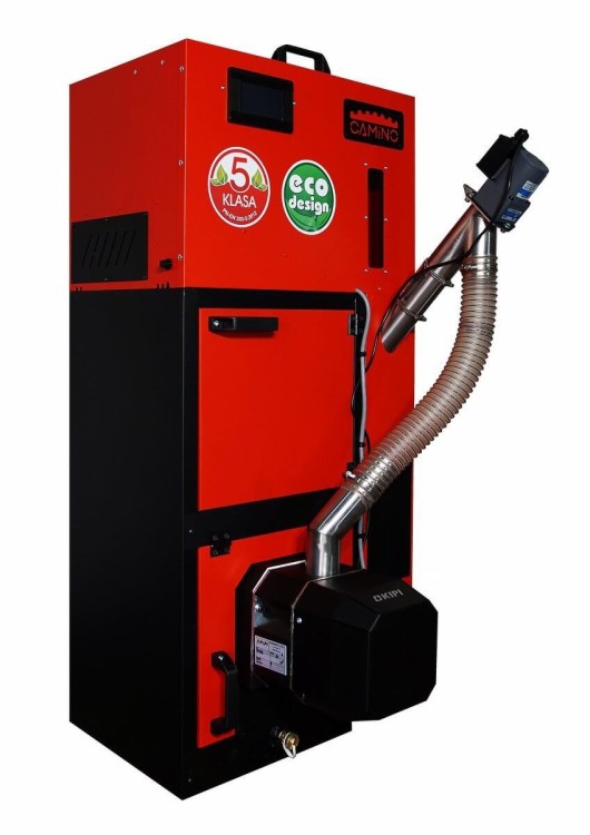 Camino 4 Slim 10kw + ecoMAX 920 - żeliwny kocioł na pellet - No Limits Energy Łukasz Wolski