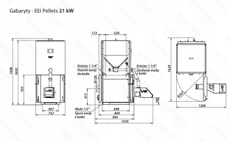 wymiary_kostrzewa_eei_pellets_21kw - No Limits Energy Łukasz Wolski