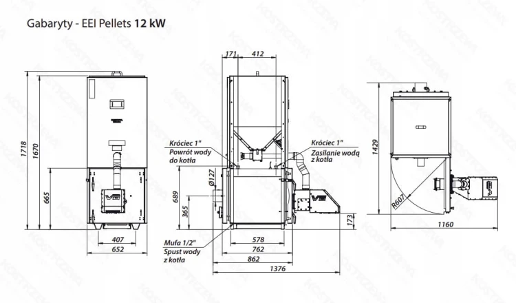 wymiary_kostrzewa_eei_pellets_12kw - No Limits Energy Łukasz Wolski
