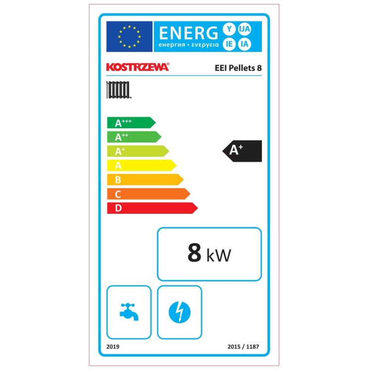 etykieta energetyczna eei pellets 8kw - No Limits Energy Łukasz Wolski