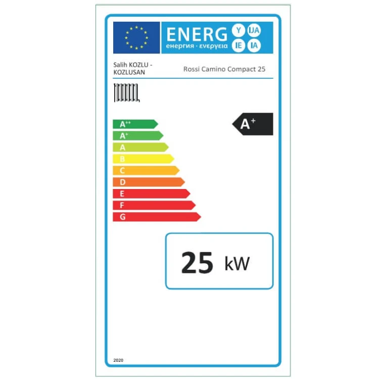 etykieta energatyczna lidia compact mini 25kw - No Limits Energy Łukasz Wolski
