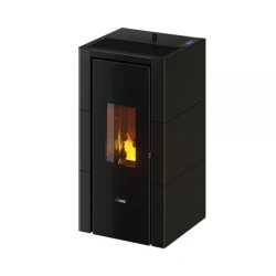 Piecyk na pellet Cristal 7 kW – Cadel (Czarna blacha) 