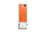 Piec na pellet HKS Lazar SmartFire SF11/130 Exclusive 11 kW. Widok z przodu, pojemnik na popiół u podstawy