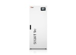 Kocioł na pellet HKS Lazar SmartFire 11/45 11 kW. Widok z przodu, sterownik dotykowy