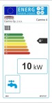Etykieta energetyczna kotła Camino 4 10 kW, nie dotyczy wersji 12 kW, zdjęcie ukryte
