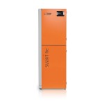 Kocioł na pellet HKS Lazar SmartFire 11/130 11 kW (3,3–11,0 kW), zasobnik 130 l. Zdjęcie główne, kadr kwadratowy