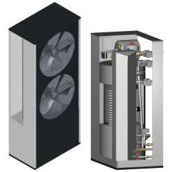 Pompa ciepła Lazar HTi20 16 kW · SmartTower 100/1, zasobnik 190 l, bufor 100 l (4–16 kW)
