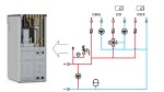 Kocioł na pellet Rakoczy Cortina Plus 15 kW bez osłony: wbudowana instalacja hydrauliczna i jej schemat (CWU, CO, CO II). Materiał producenta