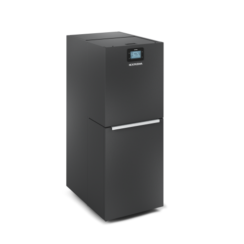 Kocioł na pellet Kostrzewa Mini Bio 8 kW z grzałką elektryczną 2 kW