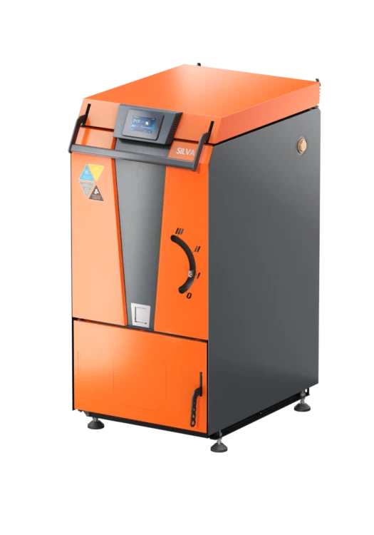 Kocioł zgazowujący drewno KIPI Silva, widok z przodu. Zdjęcie producenta