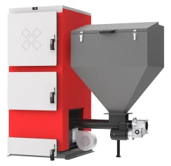 Kocioł na ekogroszek Kotłospaw MAXI KG 50 kW (15–50 kW), zasobnik 300 kg