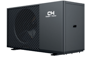Pompa ciepła monoblok Cooper&Hunter ECOPOWER PRO 6 kW R290, widok z boku pod kątem. Zdjęcie producenta