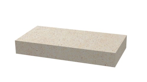 Cegła szamotowa 290×114×30 mm: jasna, płaska cegła szamotowa, grafika producenta