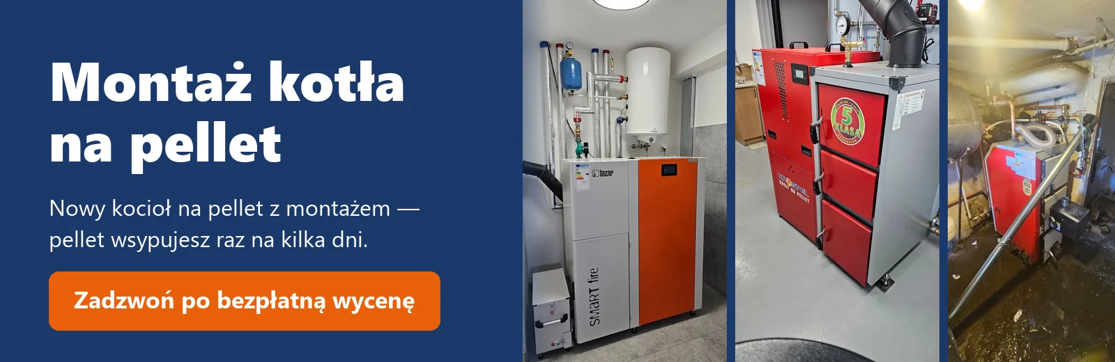 Montaż kotła na pellet — nowy kocioł z montażem, pellet wsypujesz raz na kilka dni. No Limits Energy